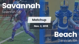 Matchup: Savannah  vs. Beach  2018