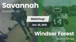 Matchup: Savannah  vs. Windsor Forest  2019