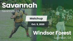 Matchup: Savannah  vs. Windsor Forest  2020