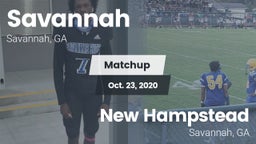 Matchup: Savannah  vs. New Hampstead  2020