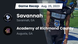 Recap: Savannah  vs. Academy of Richmond County  2023
