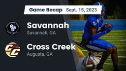 Recap: Savannah  vs. Cross Creek  2023