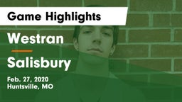 Westran  vs Salisbury  Game Highlights - Feb. 27, 2020