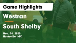 Westran  vs South Shelby  Game Highlights - Nov. 24, 2020