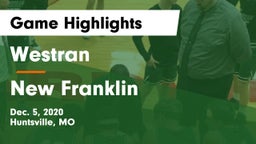 Westran  vs New Franklin Game Highlights - Dec. 5, 2020