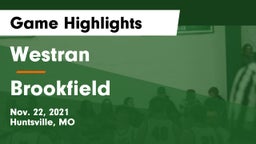 Westran  vs Brookfield  Game Highlights - Nov. 22, 2021