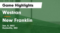 Westran  vs New Franklin  Game Highlights - Jan. 8, 2022