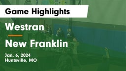Westran  vs New Franklin  Game Highlights - Jan. 6, 2024