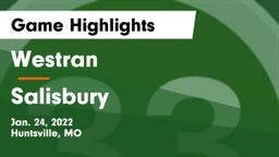 Westran  vs Salisbury Game Highlights - Jan. 24, 2022