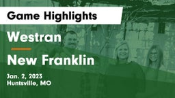 Westran  vs New Franklin  Game Highlights - Jan. 2, 2023