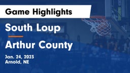 South Loup  vs Arthur County  Game Highlights - Jan. 24, 2023