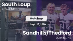 Matchup: South Loup High vs. Sandhills/Thedford 2020