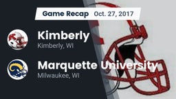 Recap: Kimberly  vs. Marquette University  2017