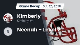 Recap: Kimberly  vs. Neenah - Level 2 2018