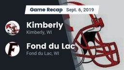 Recap: Kimberly  vs. Fond du Lac  2019