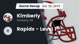 Recap: Kimberly  vs. Rapids - Level 1 2019
