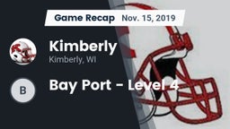 Recap: Kimberly  vs. Bay Port - Level 4 2019