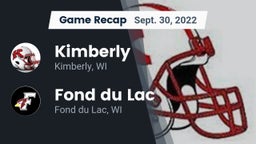 Recap: Kimberly  vs. Fond du Lac  2022