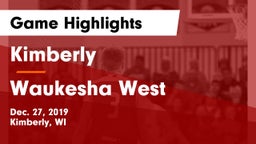 Kimberly  vs Waukesha West  Game Highlights - Dec. 27, 2019