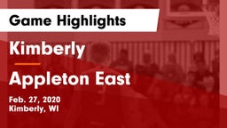 Kimberly  vs Appleton East  Game Highlights - Feb. 27, 2020