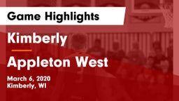 Kimberly  vs Appleton West  Game Highlights - March 6, 2020