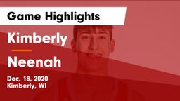 Kimberly  vs Neenah  Game Highlights - Dec. 18, 2020