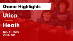 Utica  vs Heath  Game Highlights - Jan. 31, 2020