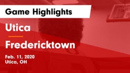 Utica  vs Fredericktown Game Highlights - Feb. 11, 2020