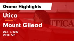 Utica  vs Mount Gilead  Game Highlights - Dec. 1, 2020