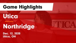 Utica  vs Northridge Game Highlights - Dec. 12, 2020