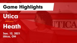 Utica  vs Heath  Game Highlights - Jan. 12, 2021
