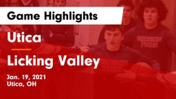 Utica  vs Licking Valley  Game Highlights - Jan. 19, 2021