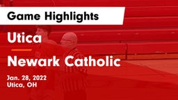 Utica  vs Newark Catholic  Game Highlights - Jan. 28, 2022