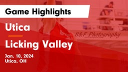 Utica  vs Licking Valley  Game Highlights - Jan. 10, 2024