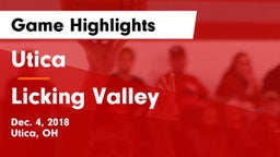 Utica  vs Licking Valley  Game Highlights - Dec. 4, 2018
