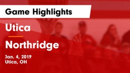 Utica  vs Northridge  Game Highlights - Jan. 4, 2019