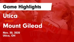 Utica  vs Mount Gilead  Game Highlights - Nov. 30, 2020