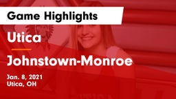 Utica  vs Johnstown-Monroe  Game Highlights - Jan. 8, 2021