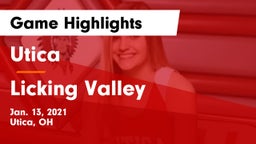 Utica  vs Licking Valley  Game Highlights - Jan. 13, 2021