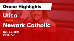 Utica  vs Newark Catholic  Game Highlights - Jan. 23, 2021