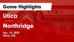 Utica  vs Northridge  Game Highlights - Jan. 14, 2023