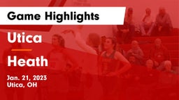 Utica  vs Heath  Game Highlights - Jan. 21, 2023