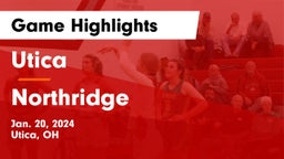 Utica  vs Northridge  Game Highlights - Jan. 20, 2024