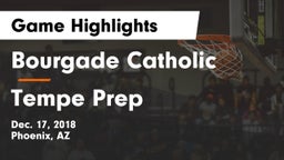 Bourgade Catholic  vs Tempe Prep  Game Highlights - Dec. 17, 2018