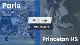 Matchup: Paris  vs. Princeton HS 2016