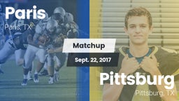 Matchup: Paris  vs. Pittsburg  2017