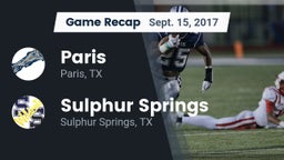 Recap: Paris  vs. Sulphur Springs  2017