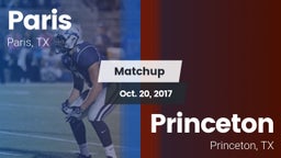 Matchup: Paris  vs. Princeton  2017