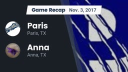 Recap: Paris  vs. Anna  2017