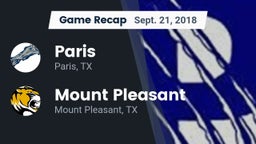 Recap: Paris  vs. Mount Pleasant  2018